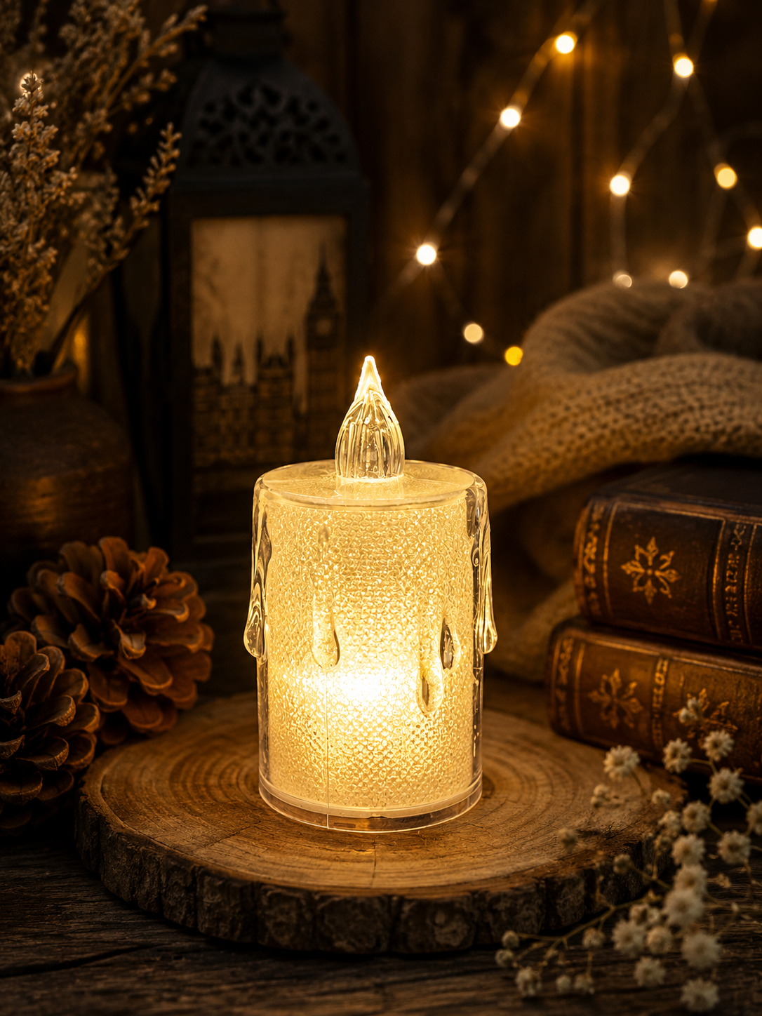 Flameless Warm LED Tea Light Candles 3 Inch | Pack of 24 Electric Candles